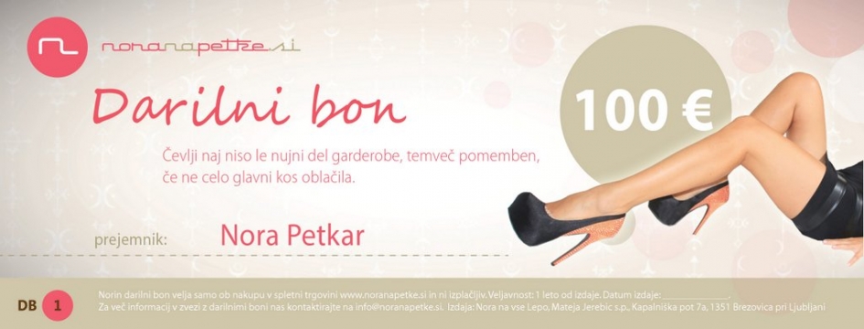 Darilni bon 100,00 €